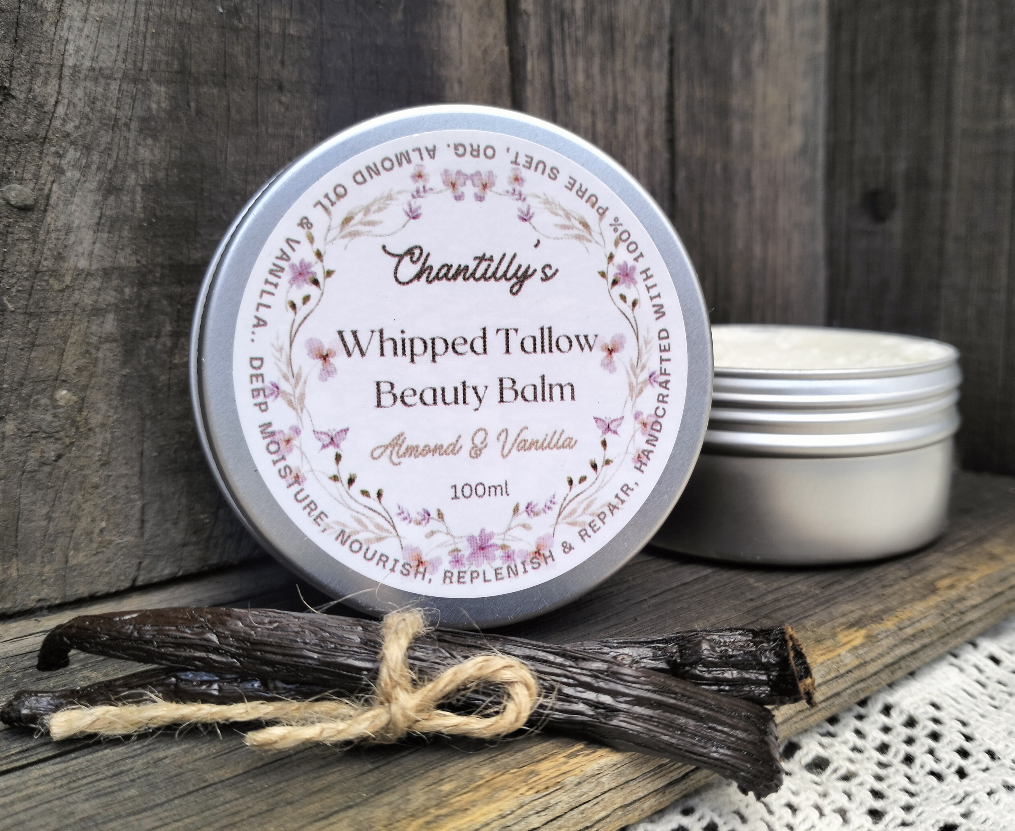 Vanilla & Almond tallow balm